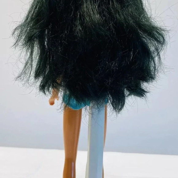 MATTEL BARBIE Asian Doll Long Black Hair Brown Eyes Two Piece Outfit 12" Tall - Picture 5 of 11